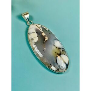 Scenic Dendritic Agate Landscape Statement Pendant